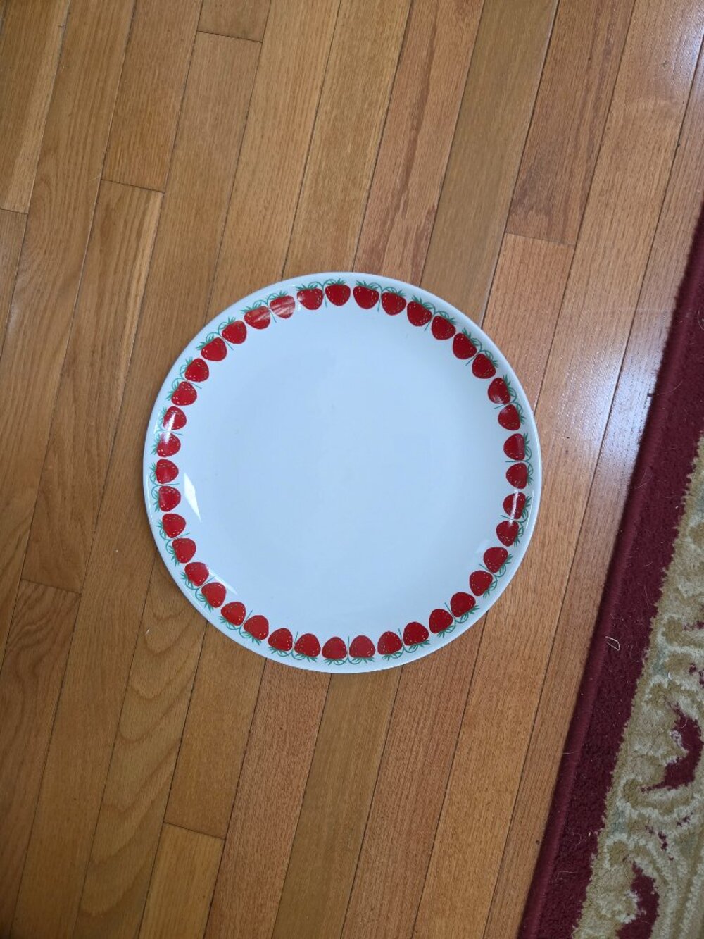 VINTAGE ARABIA FINLAND POMONA MANSIKKA STRAWBERRY PATTERN CERAMIC PLATE